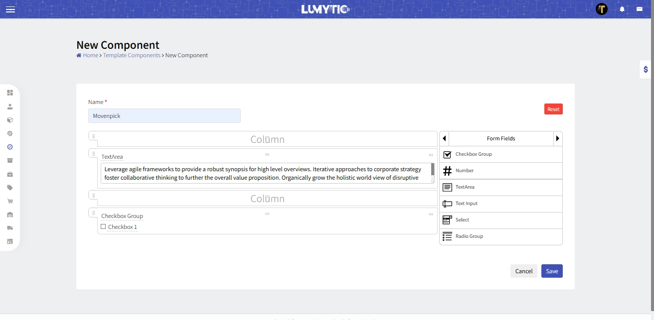 Create Template Component