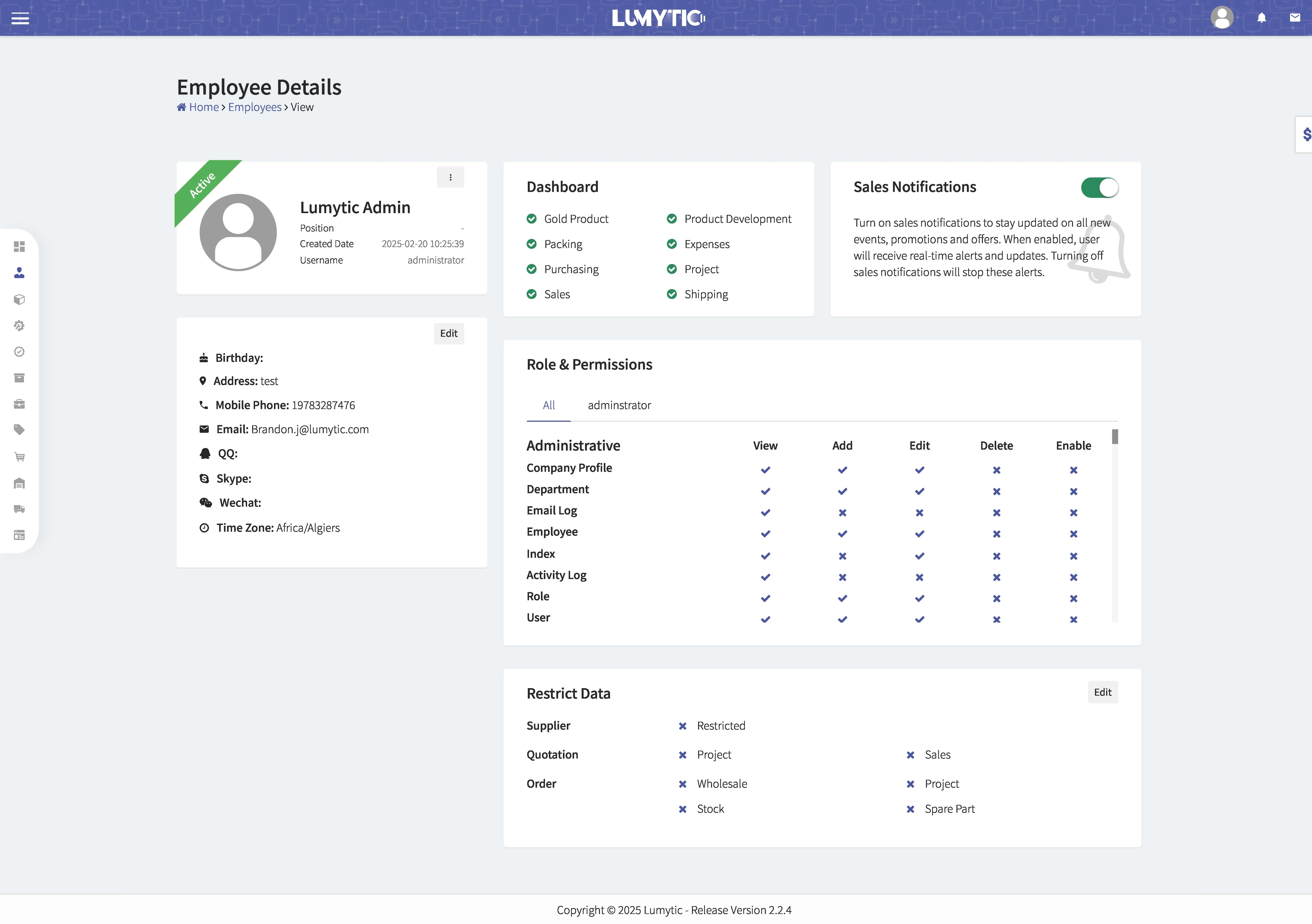 Employee Details